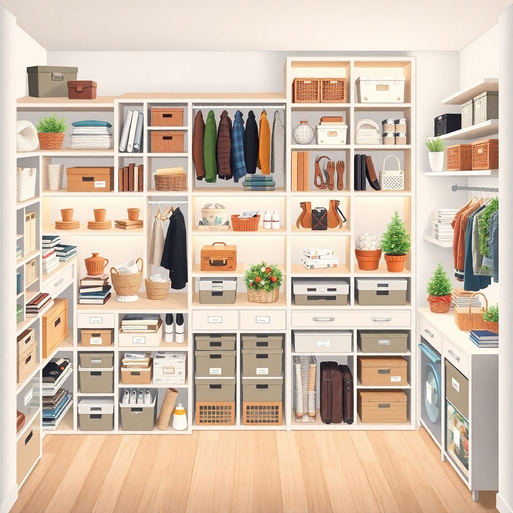 Лайфхаки по хранению: продуманные системы для квартиры и загородного дома