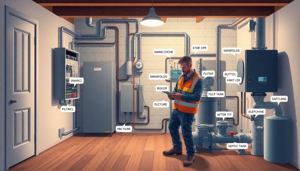 Ревизия инженерных систем в загородном доме: электричество, отопление, вода, канализация - иллюстрация