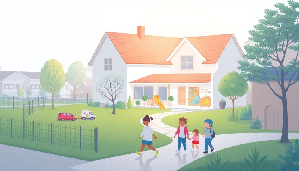 Загородная жизнь с детьми: безопасность, инфраструктура, организация пространства - иллюстрация