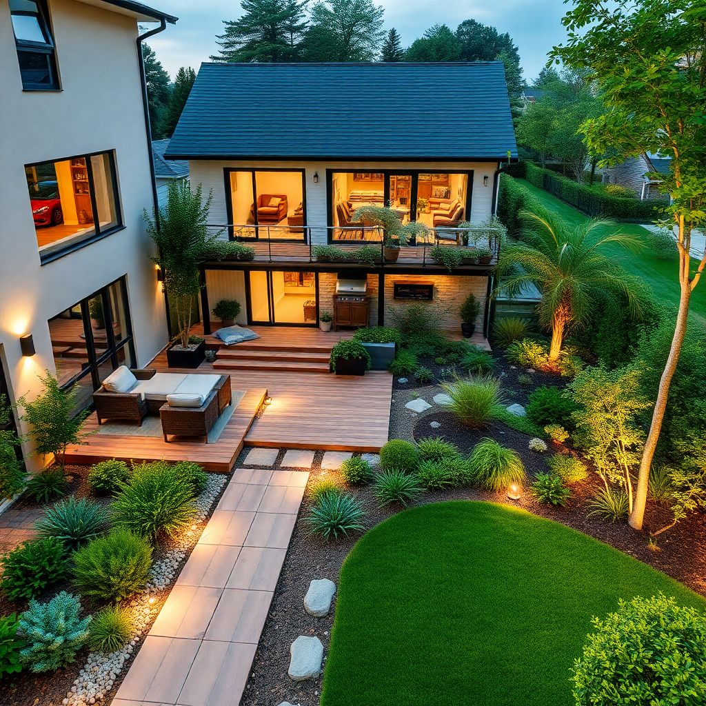 Ландшафтный дизайн участка: простые решения для красивого вида дома